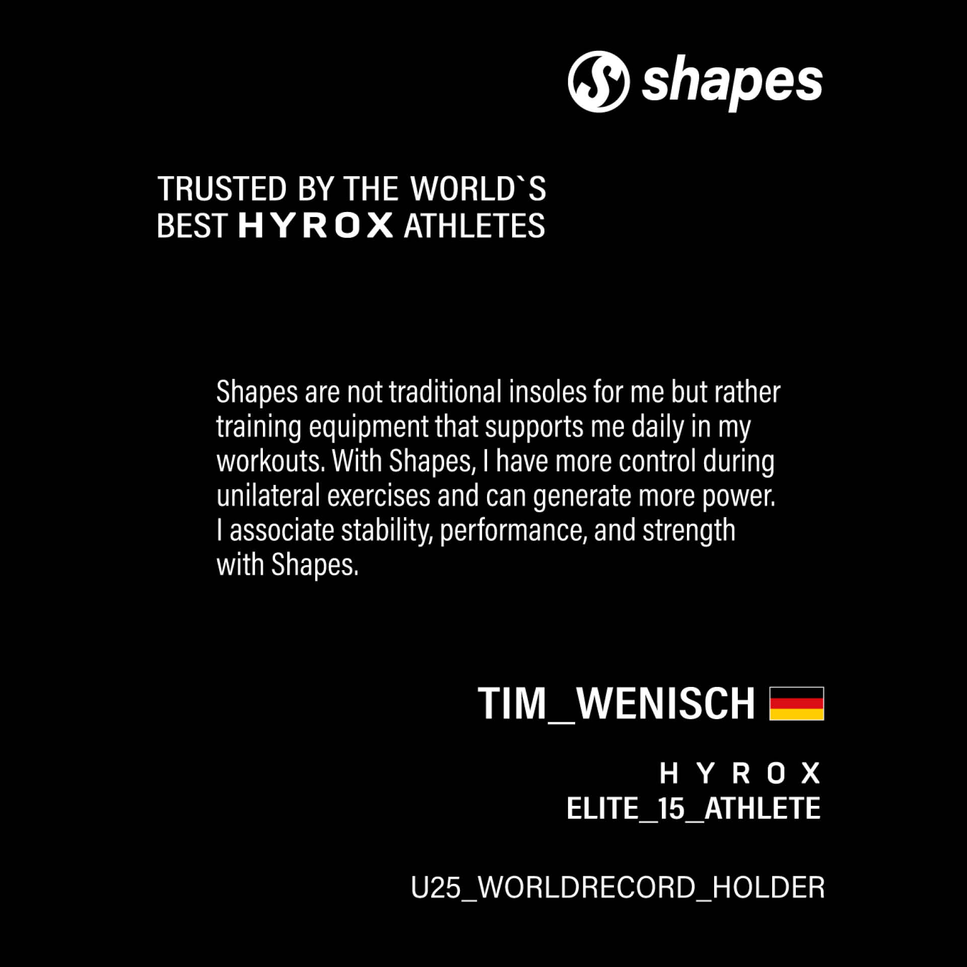 Shapes HYROX Einlegesohlen Size 2 EU 37-38 (Paar)