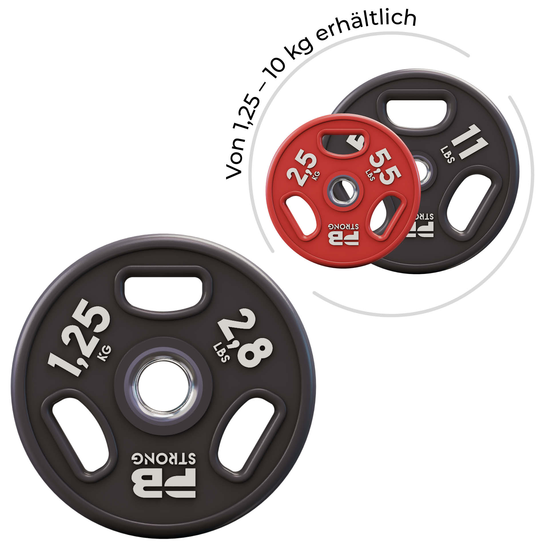 PB Strong Urethane Hantelscheibe 1,25kg 2,8lbs (Stk.)
