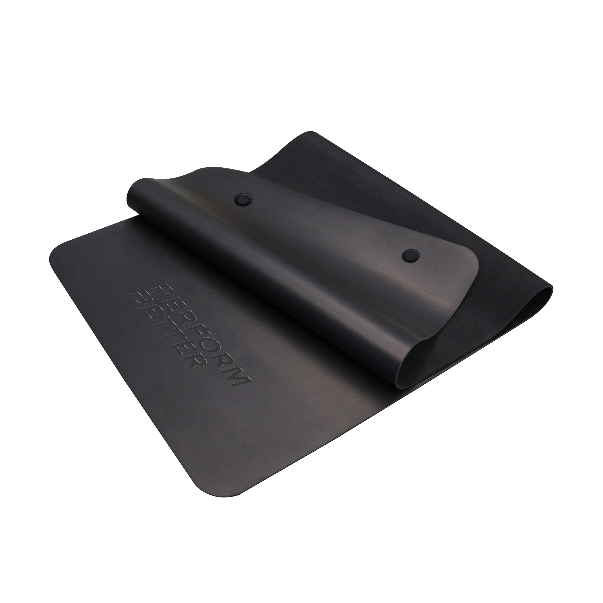 Perform Better Fitnessmatte 1,4m Schwarz mit Ösen