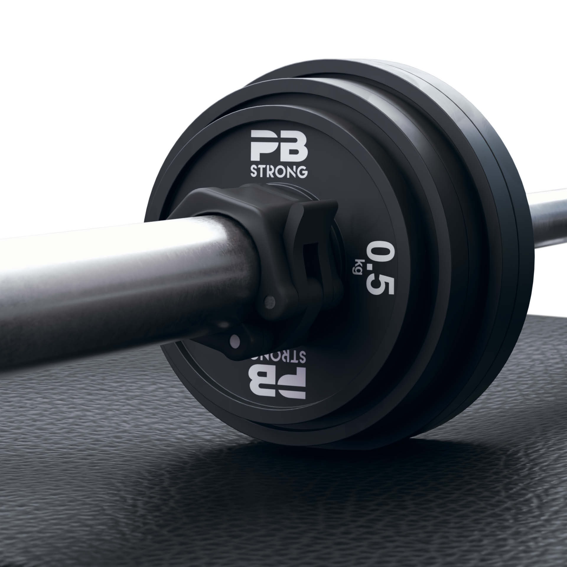 PB Strong Hantelscheibe Gummi Schwarz (Stk) 0,5 kg