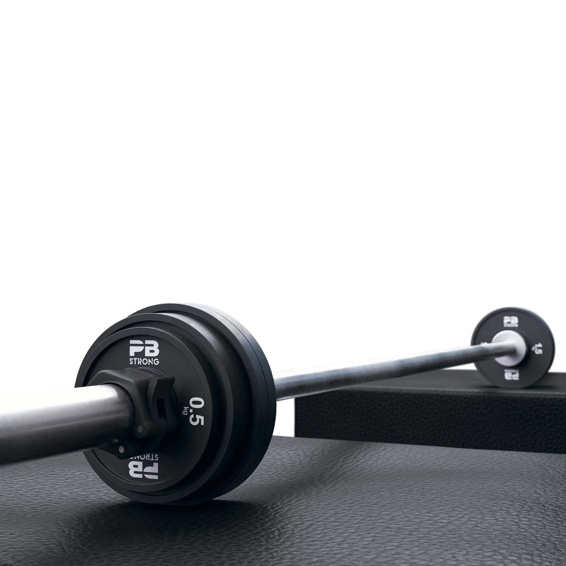 PB Strong Hantelscheibe Gummi Schwarz (Stk) 1 kg