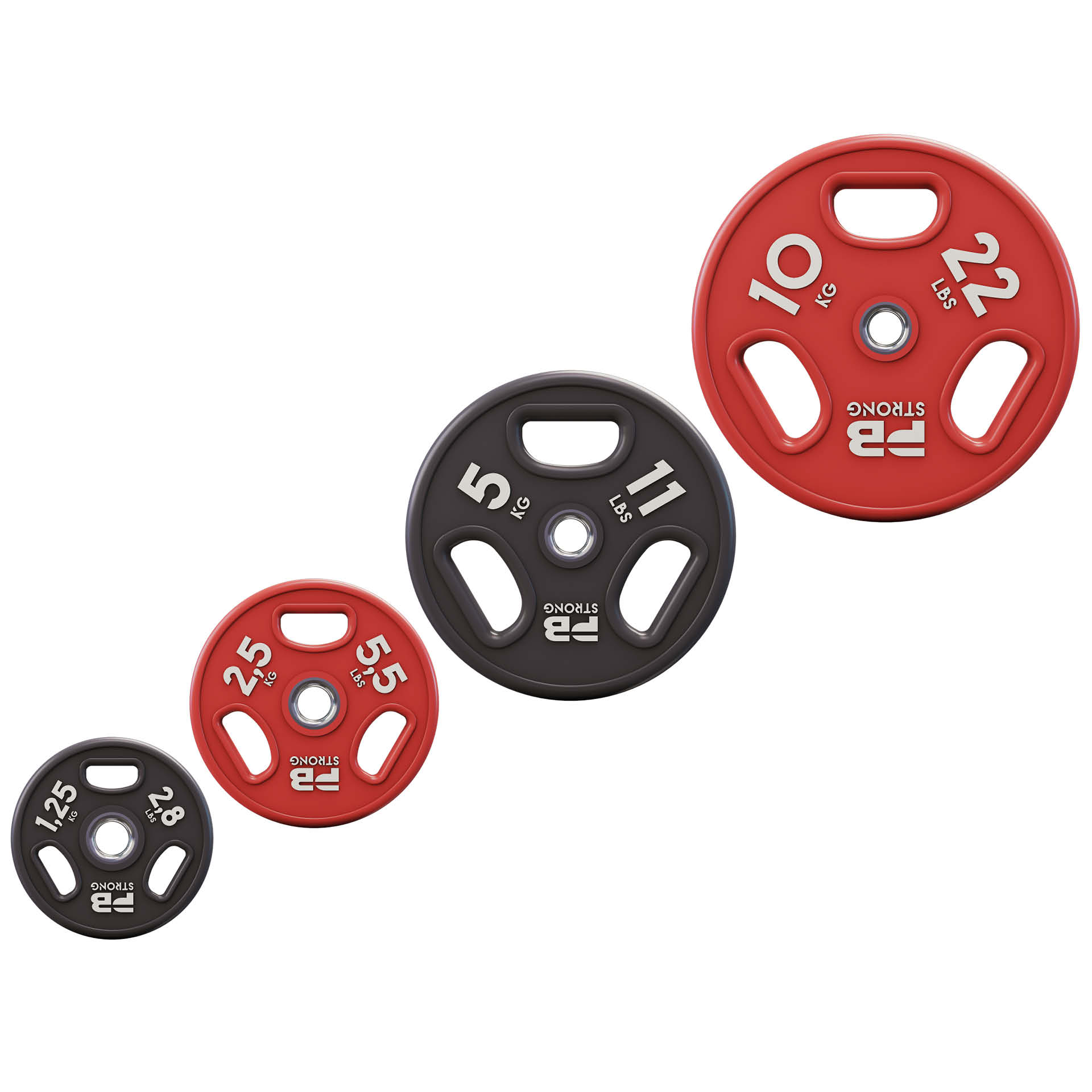 PB Strong Urethane Hantelscheibe 1,25kg 2,8lbs (Stk.)