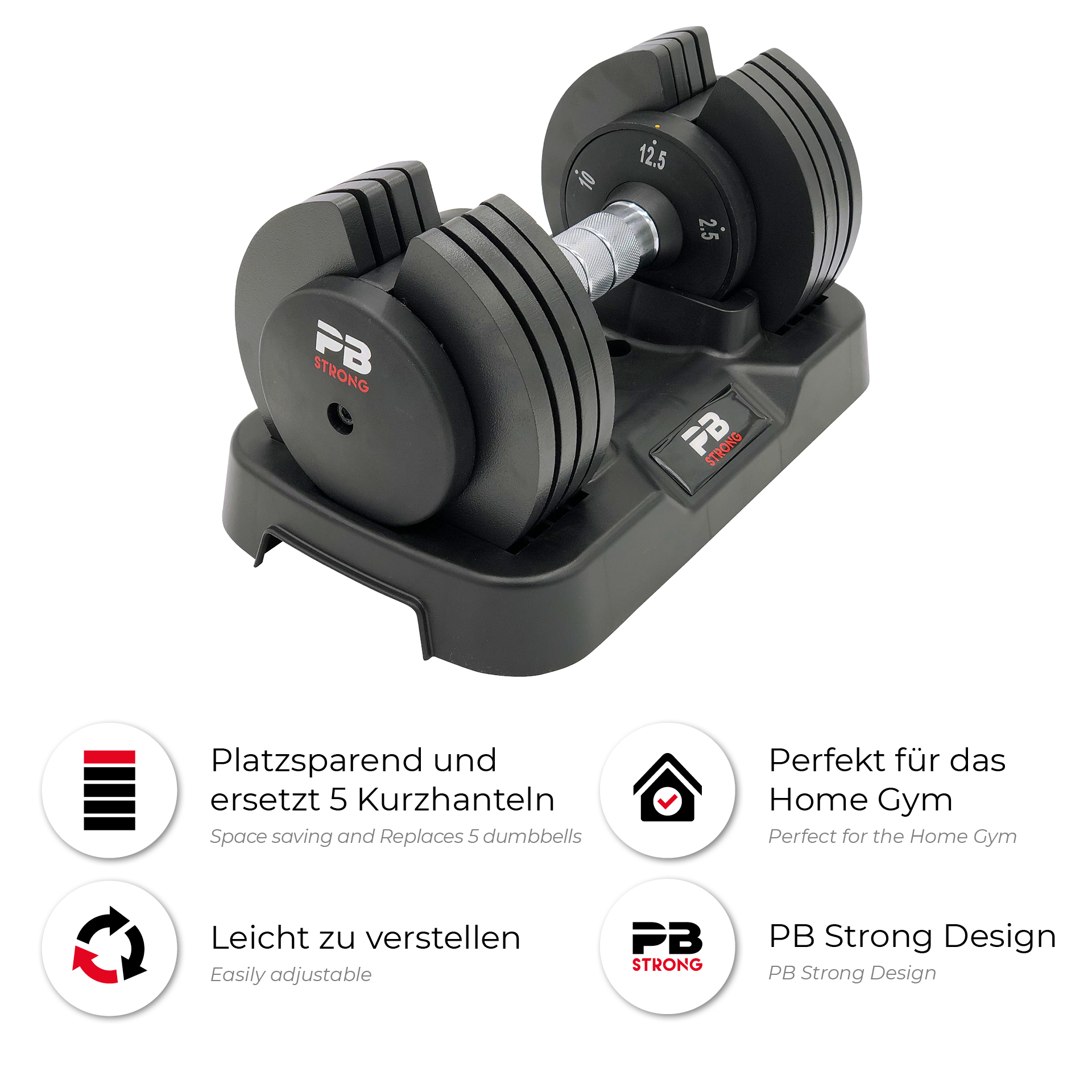 PB Strong Verstellbare Hantel 12,5kg (Stk)