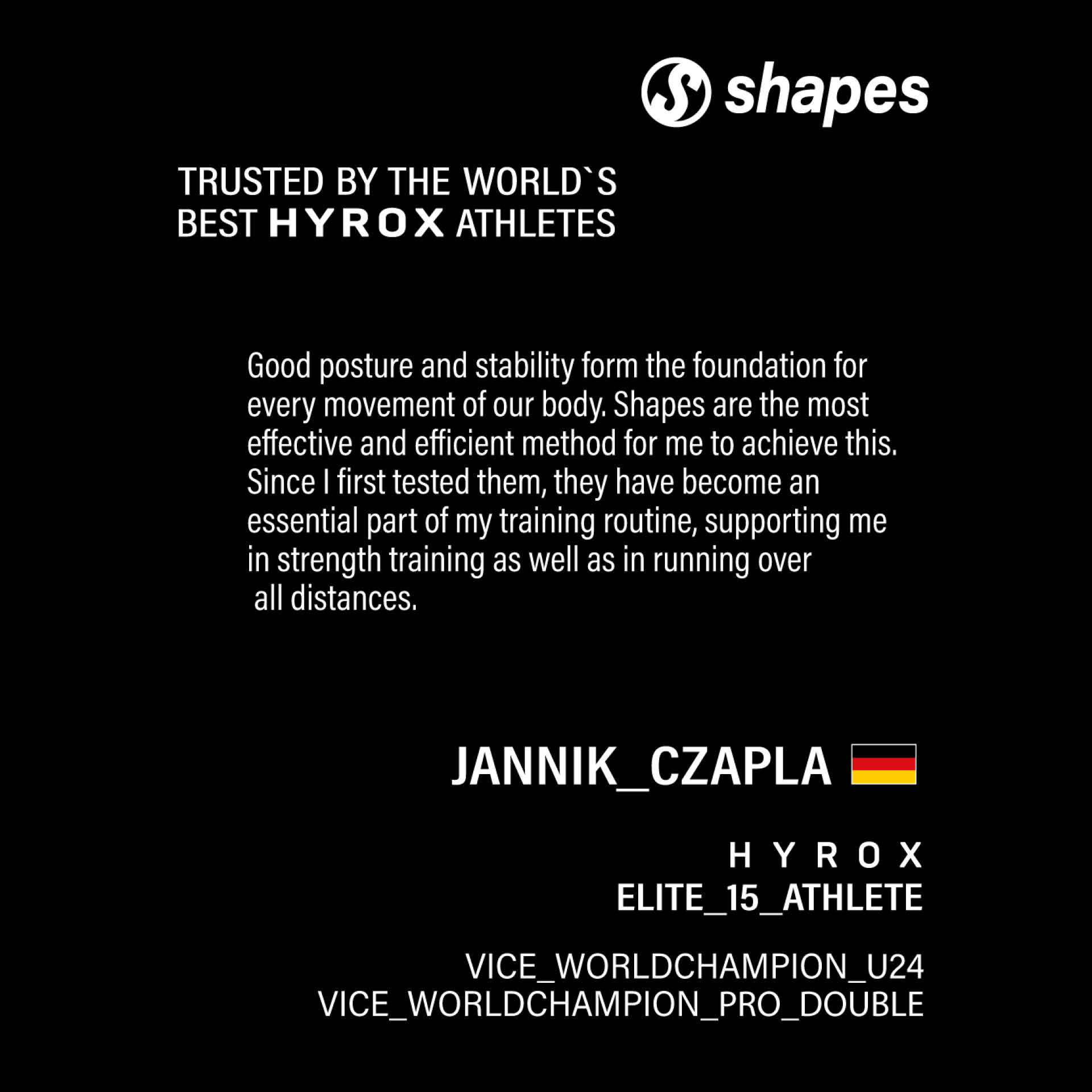 Shapes HYROX Einlegesohlen Size 2 EU 37-38 (Paar)