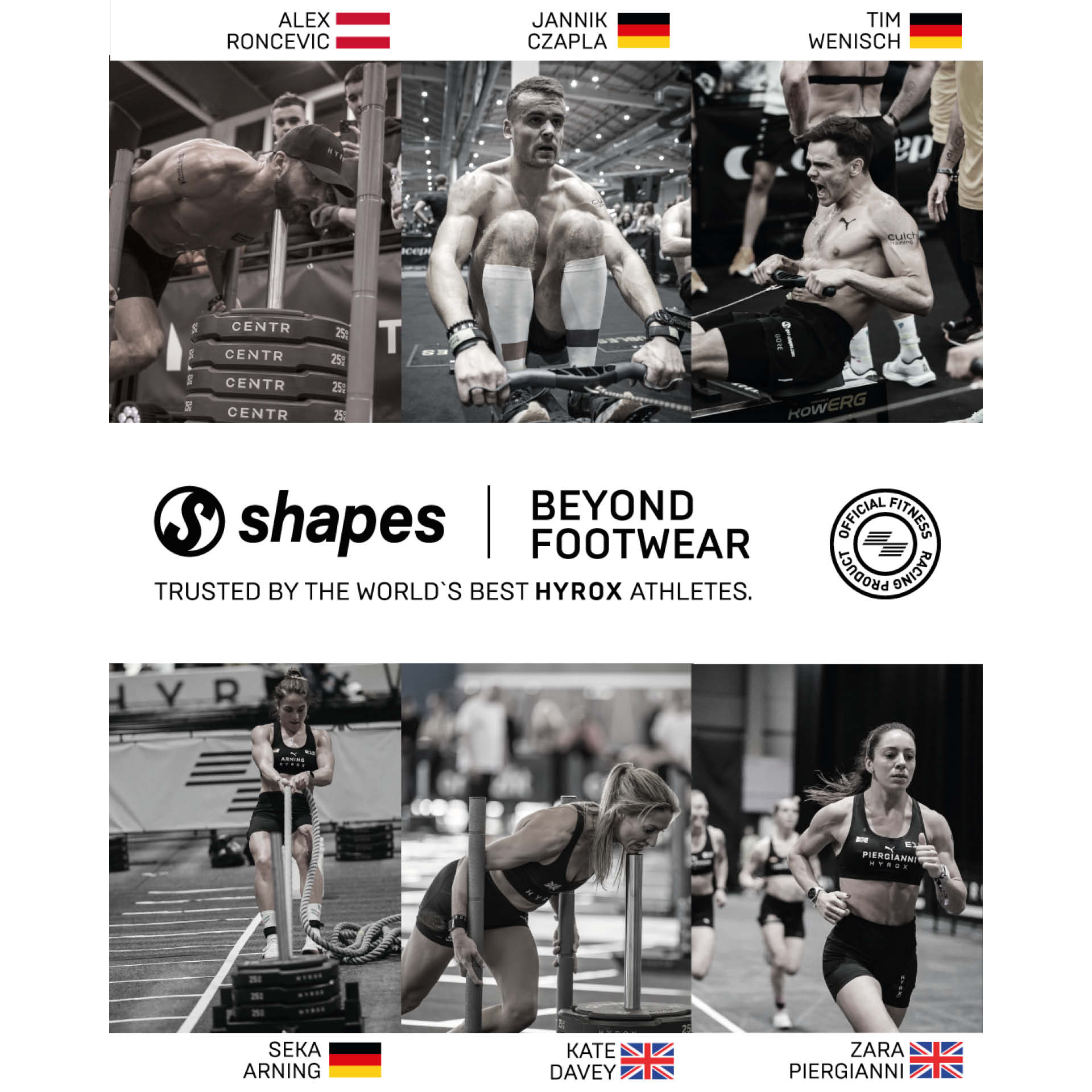 Shapes HYROX Einlegesohlen Size 2 EU 37-38 (Paar)